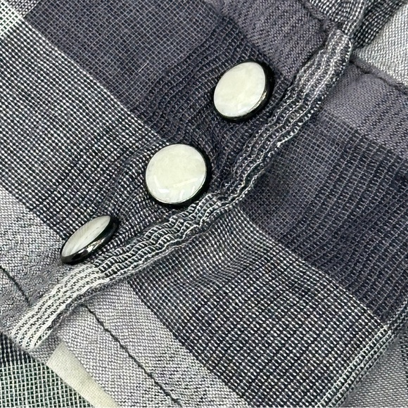 Salt Valley Western Pearl Snap Plaid Cotton Shirt M 40” Chest - Picture 3 of 12
